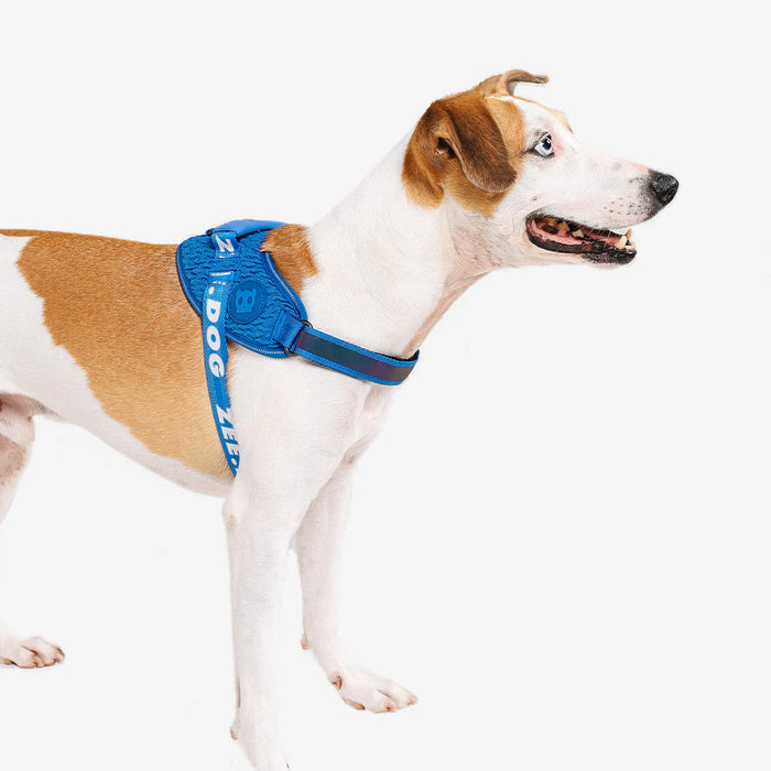 Arnés para perros Flyharness Lebron de ZEEDOG, arcoíris, azul, reflectante, acolchado