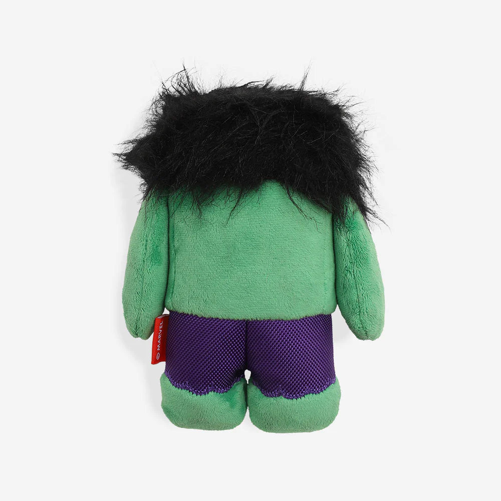 Juguete peluche Hulk para perros 2 en 1 de ZEEDOG, verde, morado, suave
