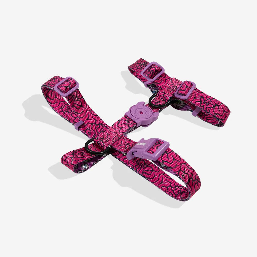 H-Harness Brain - Arnés en H para perros de ZEEDOG, ajustable, poliéster