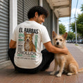 Camiseta Estampada Criollos "El Barbas" - Regular fit de RazasLovers, Blanco hueso, transpirable, suave