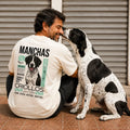 Camiseta Estampada Criollos "Manchas" - Regular fit de RazasLovers, Blanco hueso, blanco, café, suave