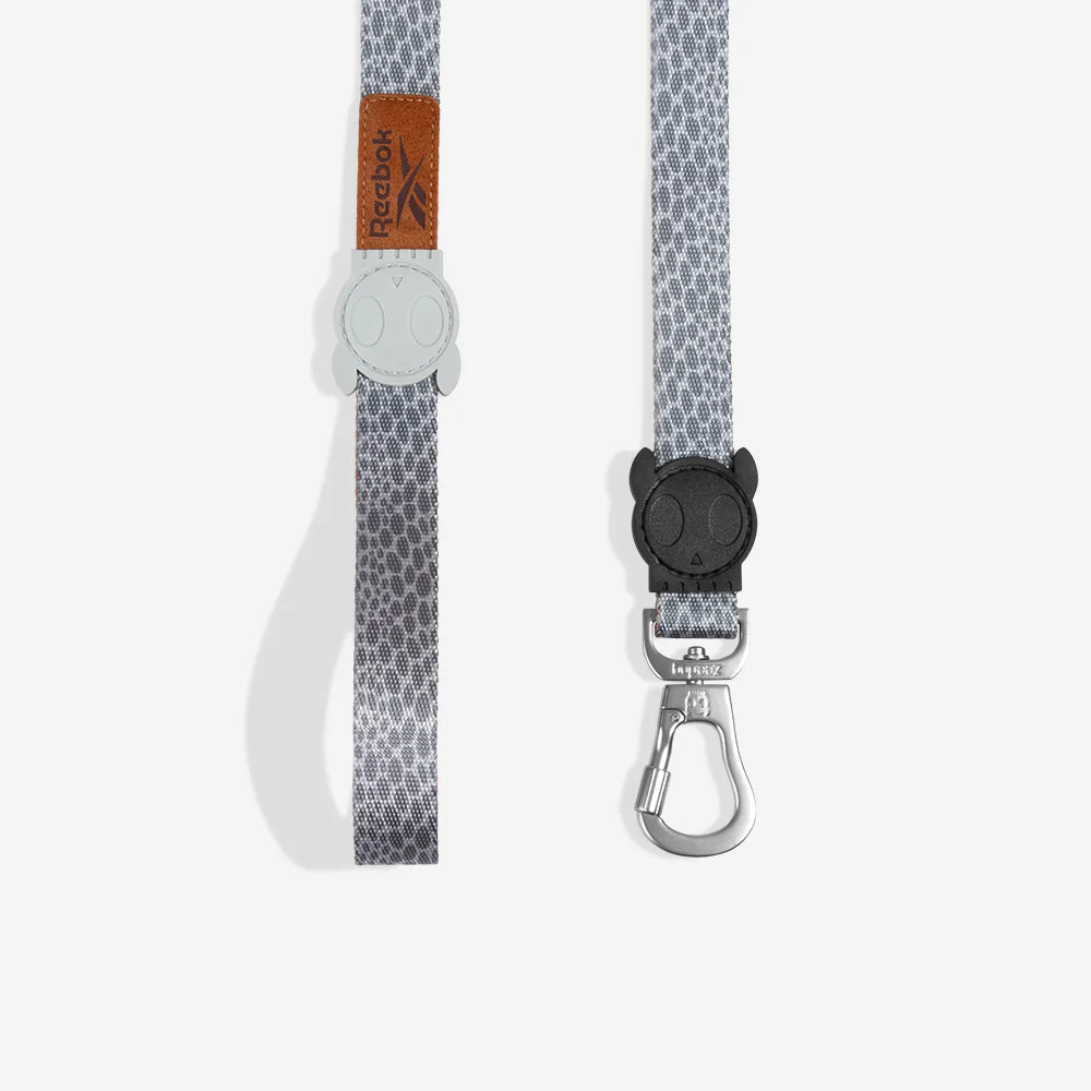 Correa para perros Suede Reebok x Zee.Dog de ZEEDOG, naranja, gris, poliéster, suave
