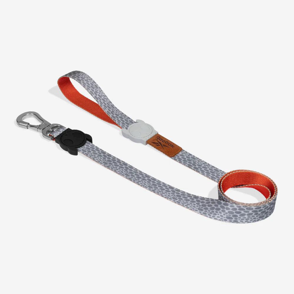 Correa para perros Suede Reebok x Zee.Dog de ZEEDOG, naranja, gris, poliéster, suave