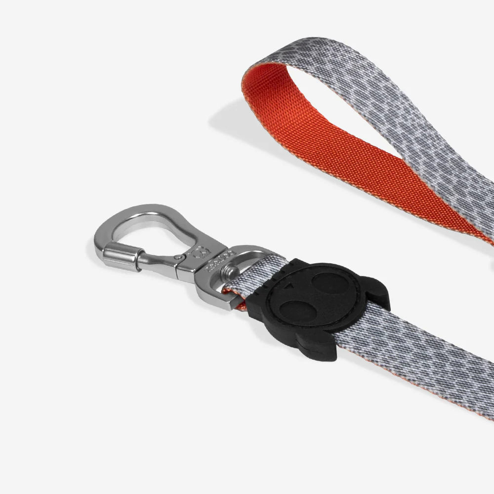 Correa para perros Suede Reebok x Zee.Dog de ZEEDOG, naranja, gris, poliéster, suave