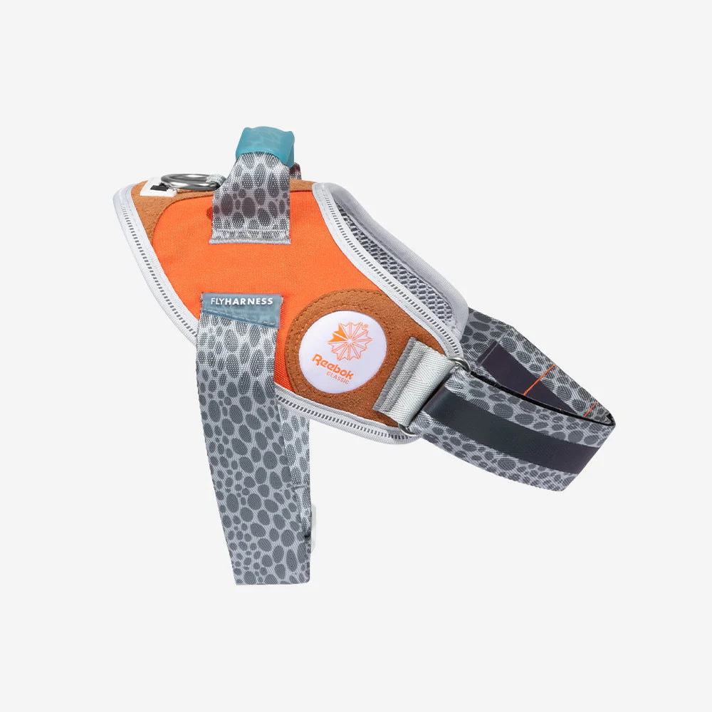 Flyharness - Arnés para perros Suede Reebok x Zee.Dog de ZEEDOG, arcoíris, reflectante, acolchado