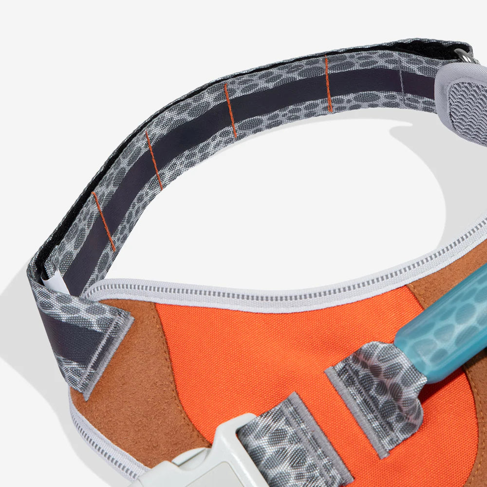 Flyharness - Arnés para perros Suede Reebok x Zee.Dog de ZEEDOG, arcoíris, reflectante, acolchado