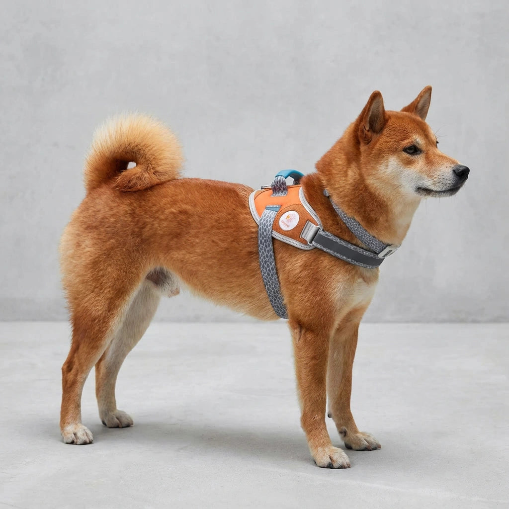 Flyharness - Arnés para perros Suede Reebok x Zee.Dog de ZEEDOG, arcoíris, reflectante, acolchado