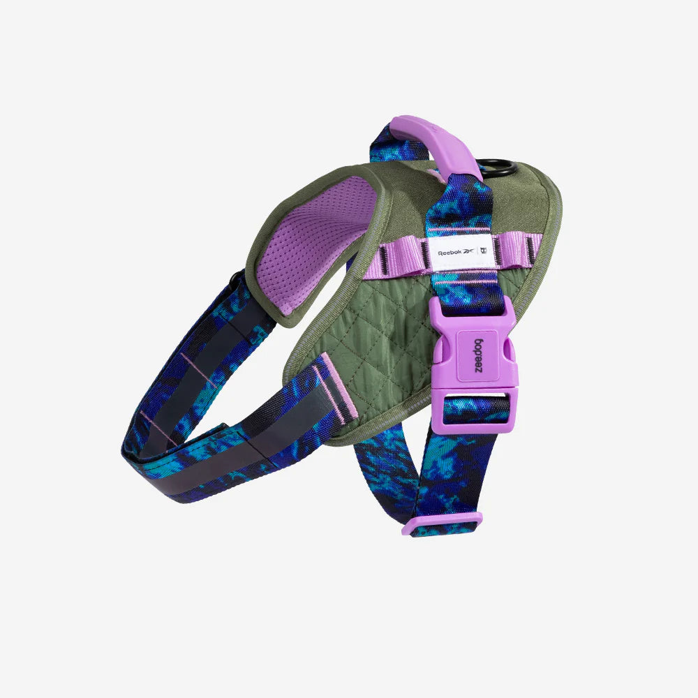 Flyharness - Arnés para perros Trekk Reebok x Zee.Dog de ZEEDOG, arcoíris, reflectante, acolchado