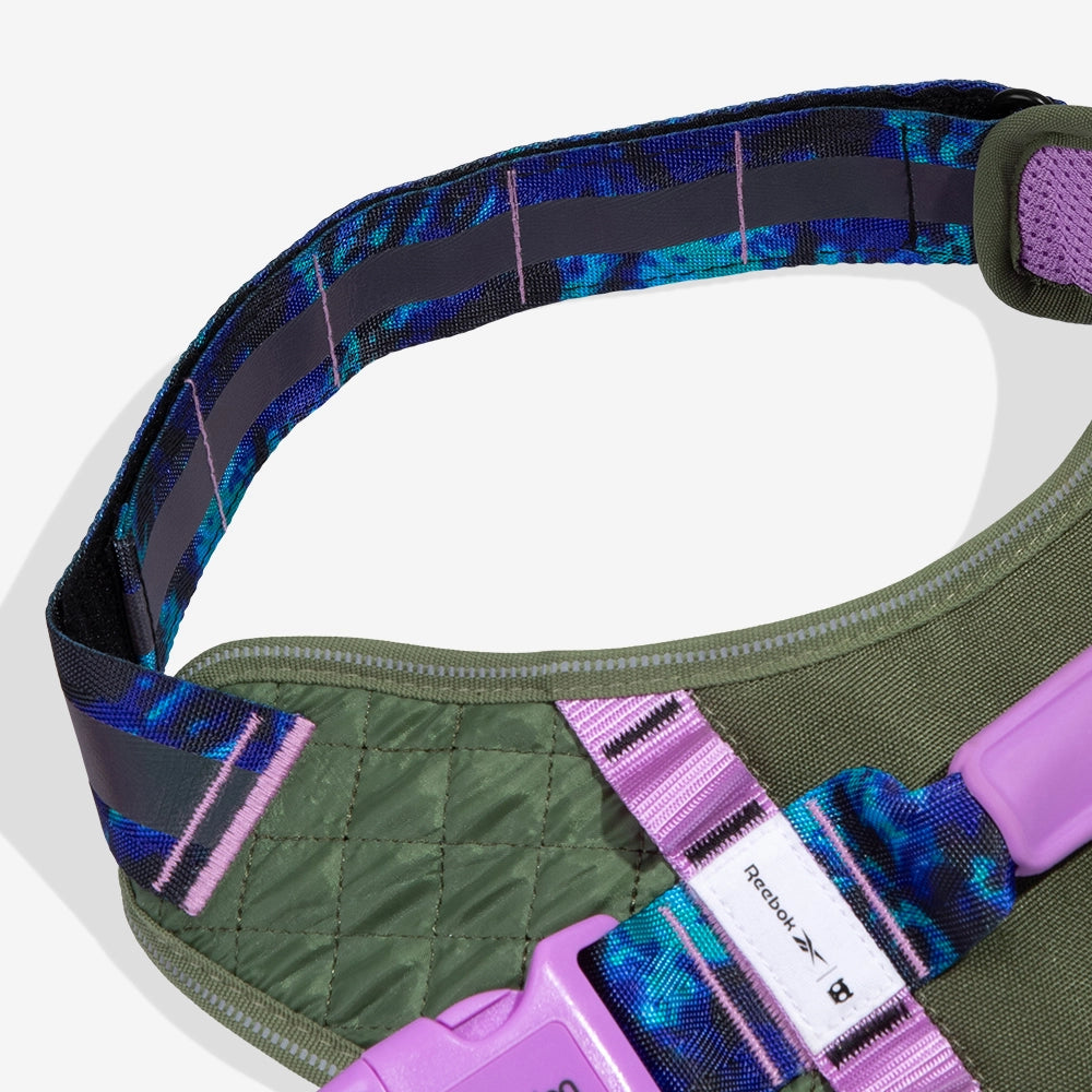Flyharness - Arnés para perros Trekk Reebok x Zee.Dog de ZEEDOG, arcoíris, reflectante, acolchado