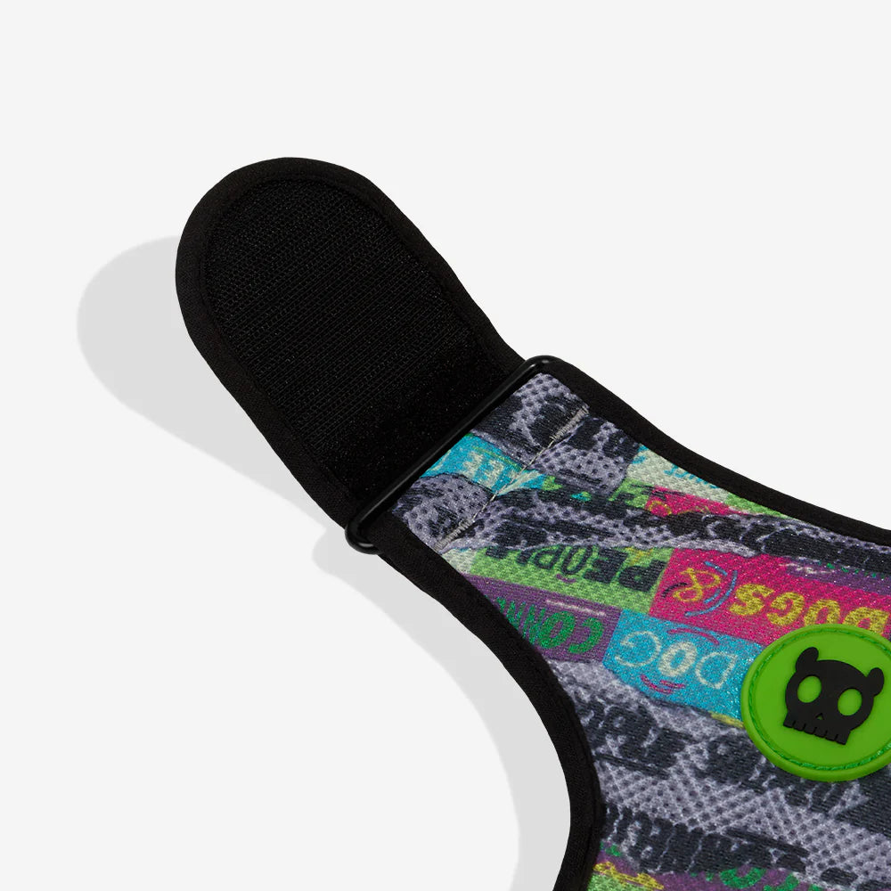 Pechera Airmesh Harness Manifesto para perros de ZEEDOG, transpirable, cierre de seguridad
