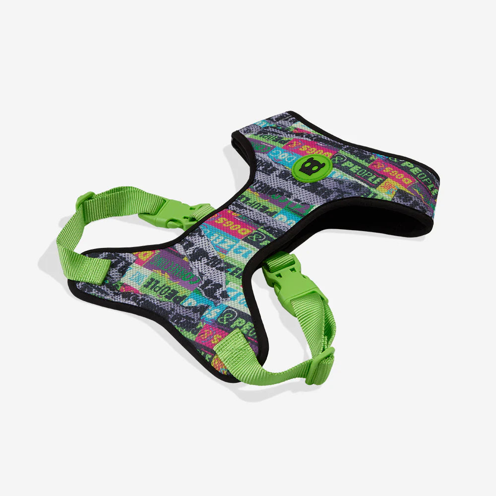 Pechera Airmesh Harness Manifesto para perros de ZEEDOG, transpirable, cierre de seguridad