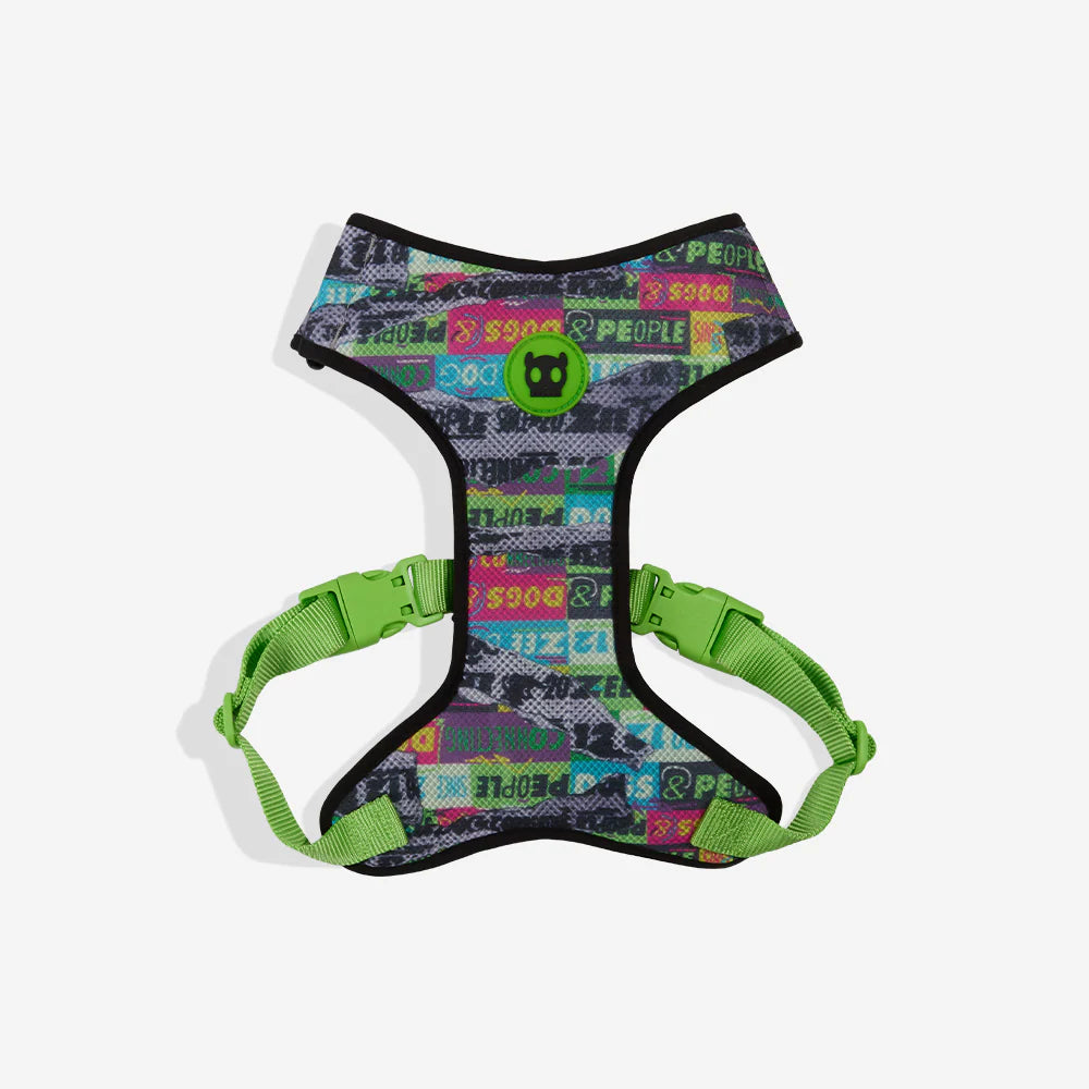 Pechera Airmesh Harness Manifesto para perros de ZEEDOG, transpirable, cierre de seguridad