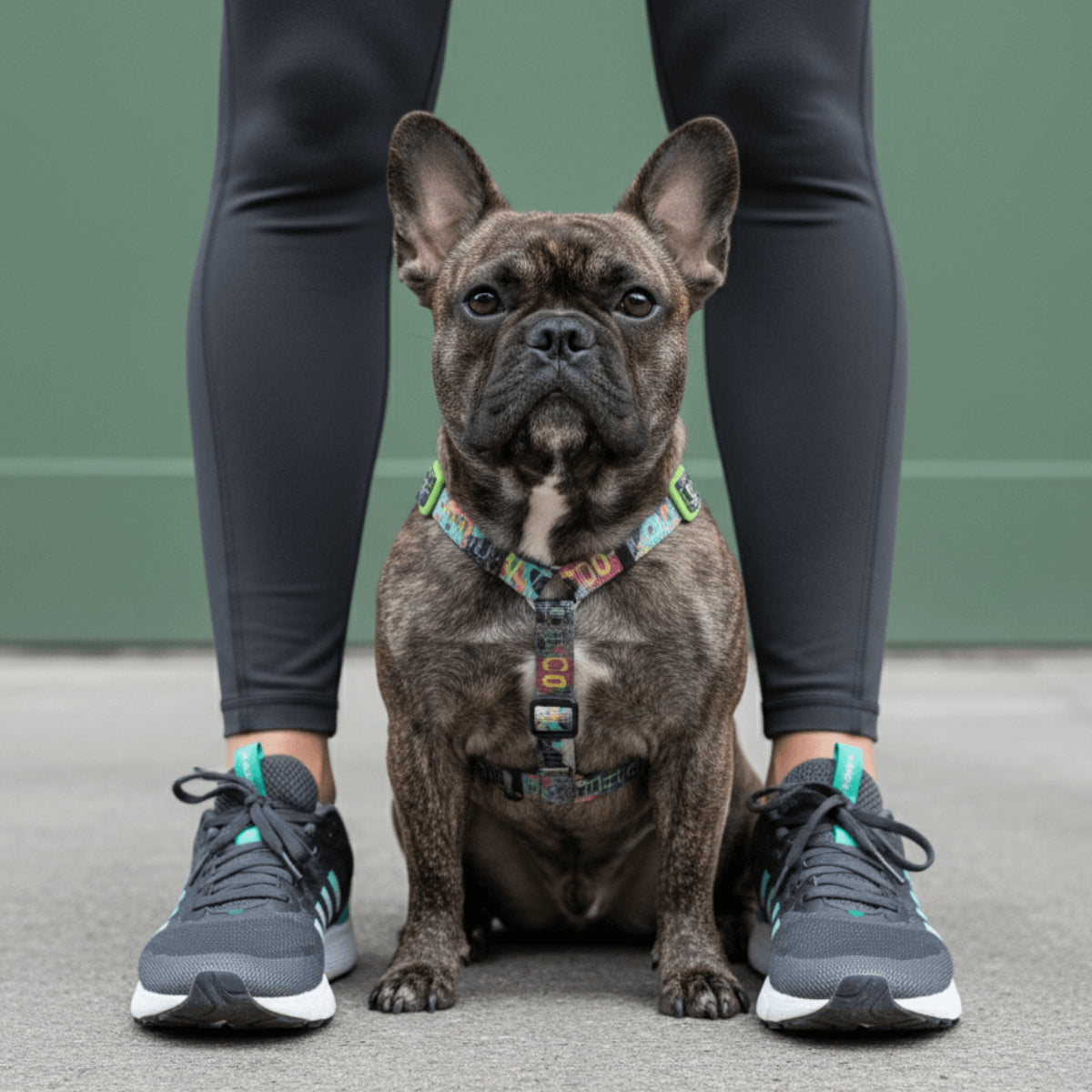 H-Harness Manifesto - Arnés en H para perros de ZEEDOG, blanco, ajustable, poliéster
