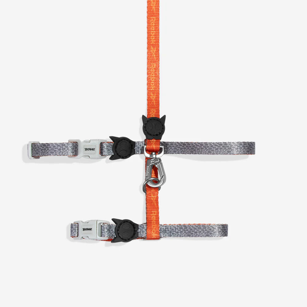 Set de Arnés y correa para gatos Suede Reebok x Zee.Dog de ZEEDOG, cierre de seguridad, suave
