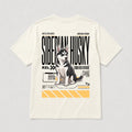 Camiseta Estampada Husky Siberiano - Regular de RazasLovers, Blanco hueso, transpirable, suave