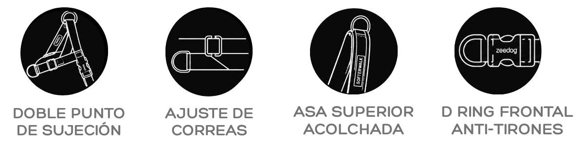Atributos principales de Arnés anti-tirones para perro Error #500 / Softer Walk Harness