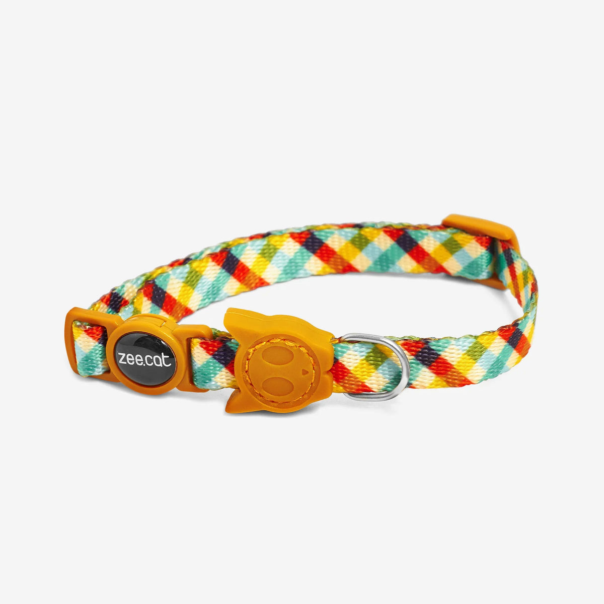 Collar Phantom para gatos ZEECAT de ZEEDOG, amarillo, azul, verde, completamente ajustable, poliéster