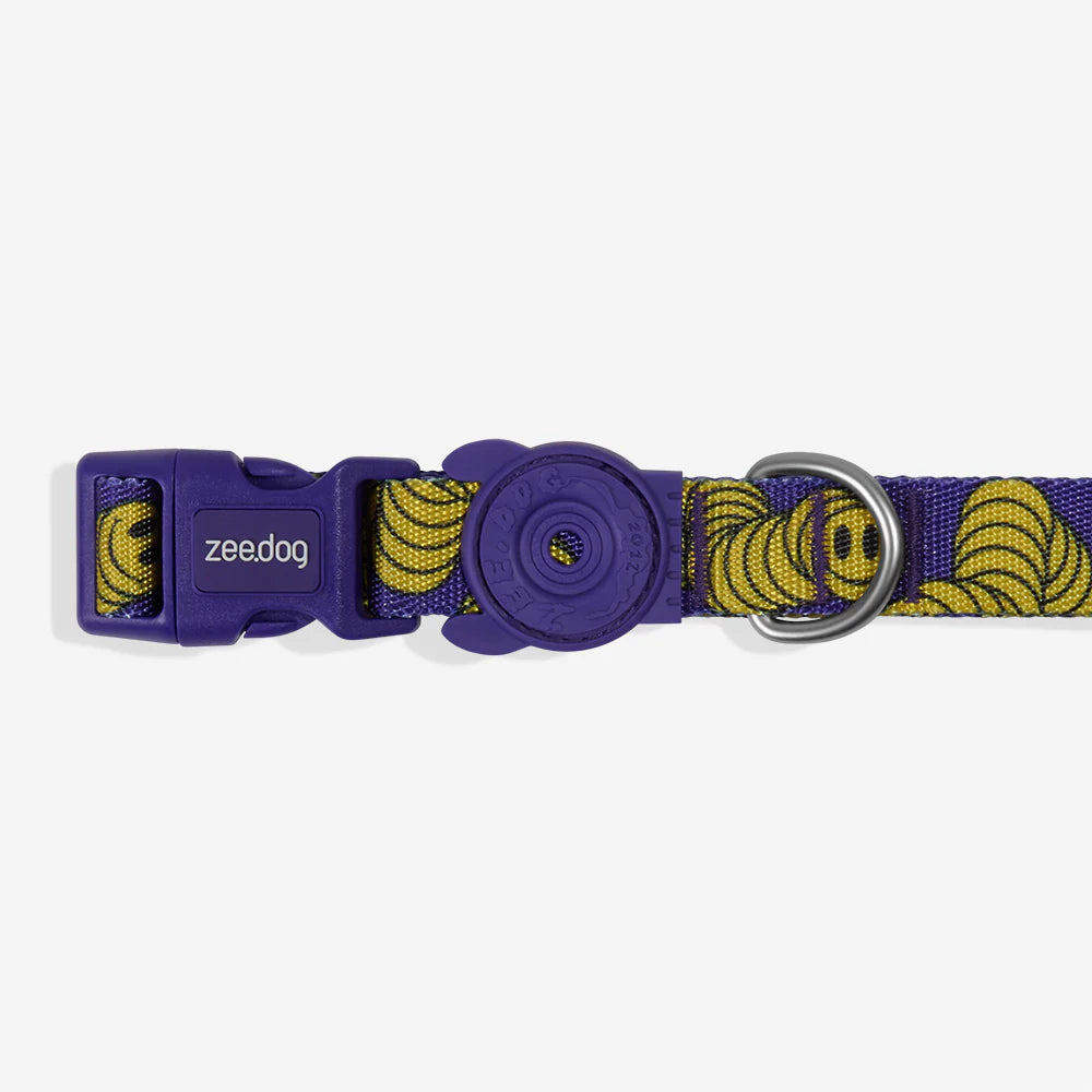 Collar Zmiley para perros de ZEEDOG, cierre de seguridad, completamente ajustable