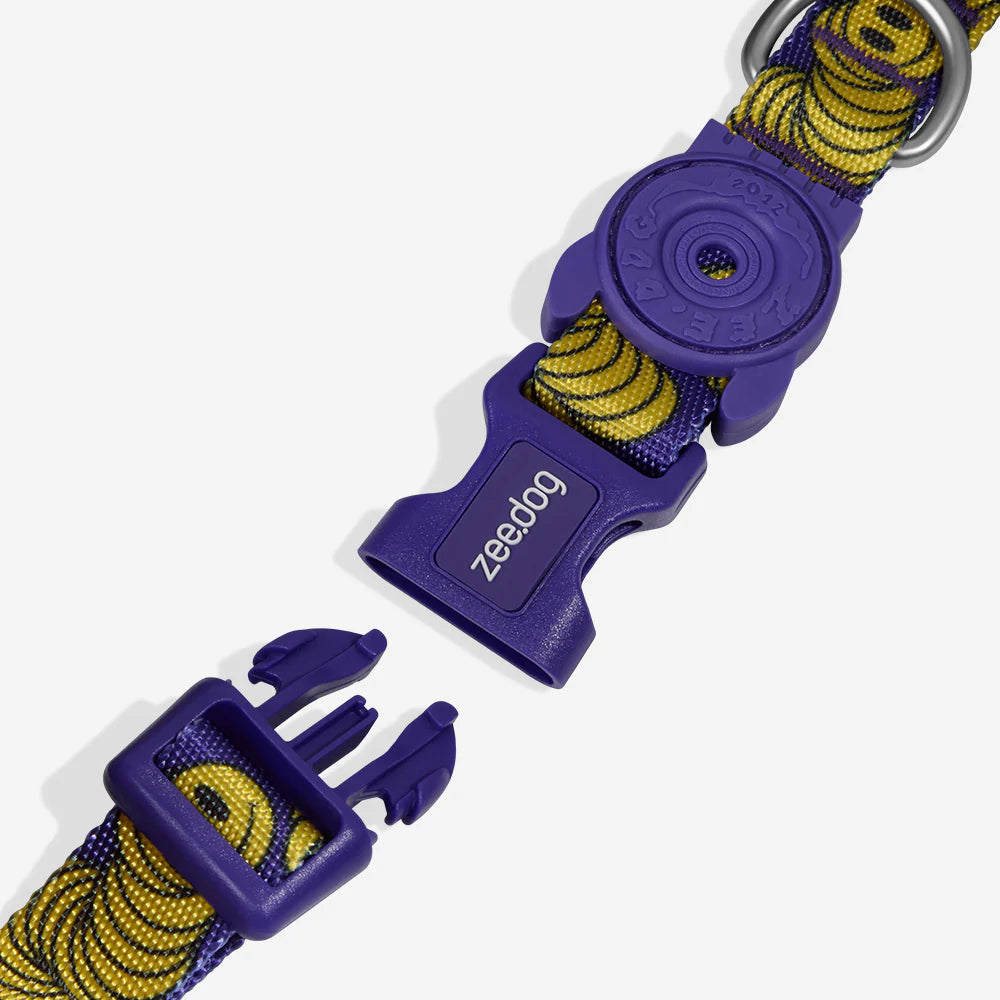 Collar Zmiley para perros de ZEEDOG, cierre de seguridad, completamente ajustable