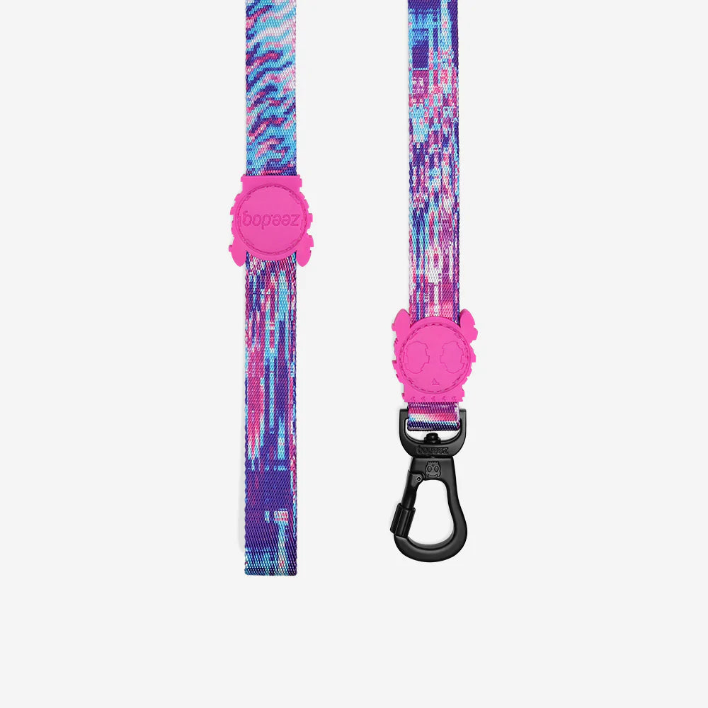 Correa para perros Error #502 de ZEEDOG, turquesa, azul, rosa, poliéster, suave
