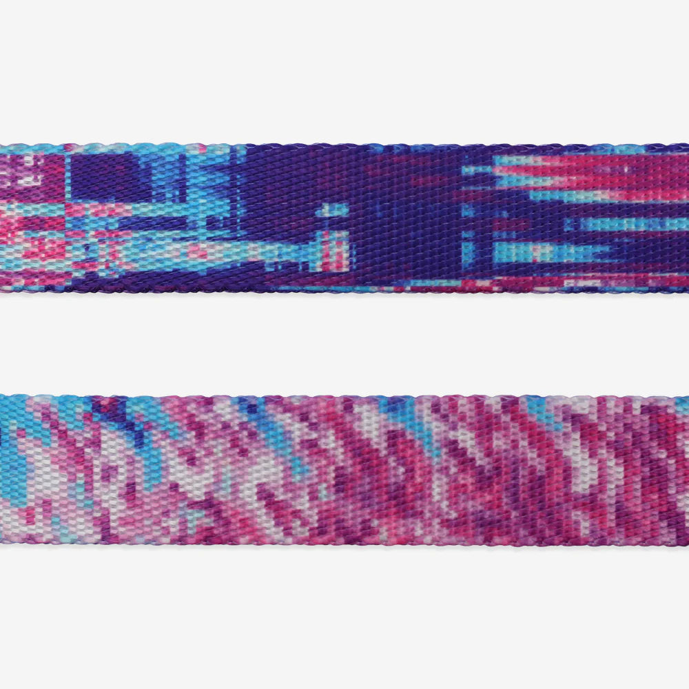 Correa para perros Error #502 de ZEEDOG, turquesa, azul, rosa, poliéster, suave