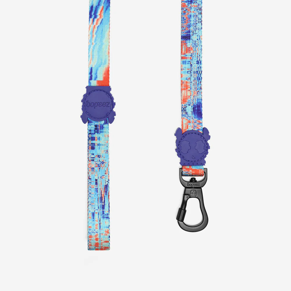 Collar para perros Error #404 de ZEEDOG, azul, poliéster, suave