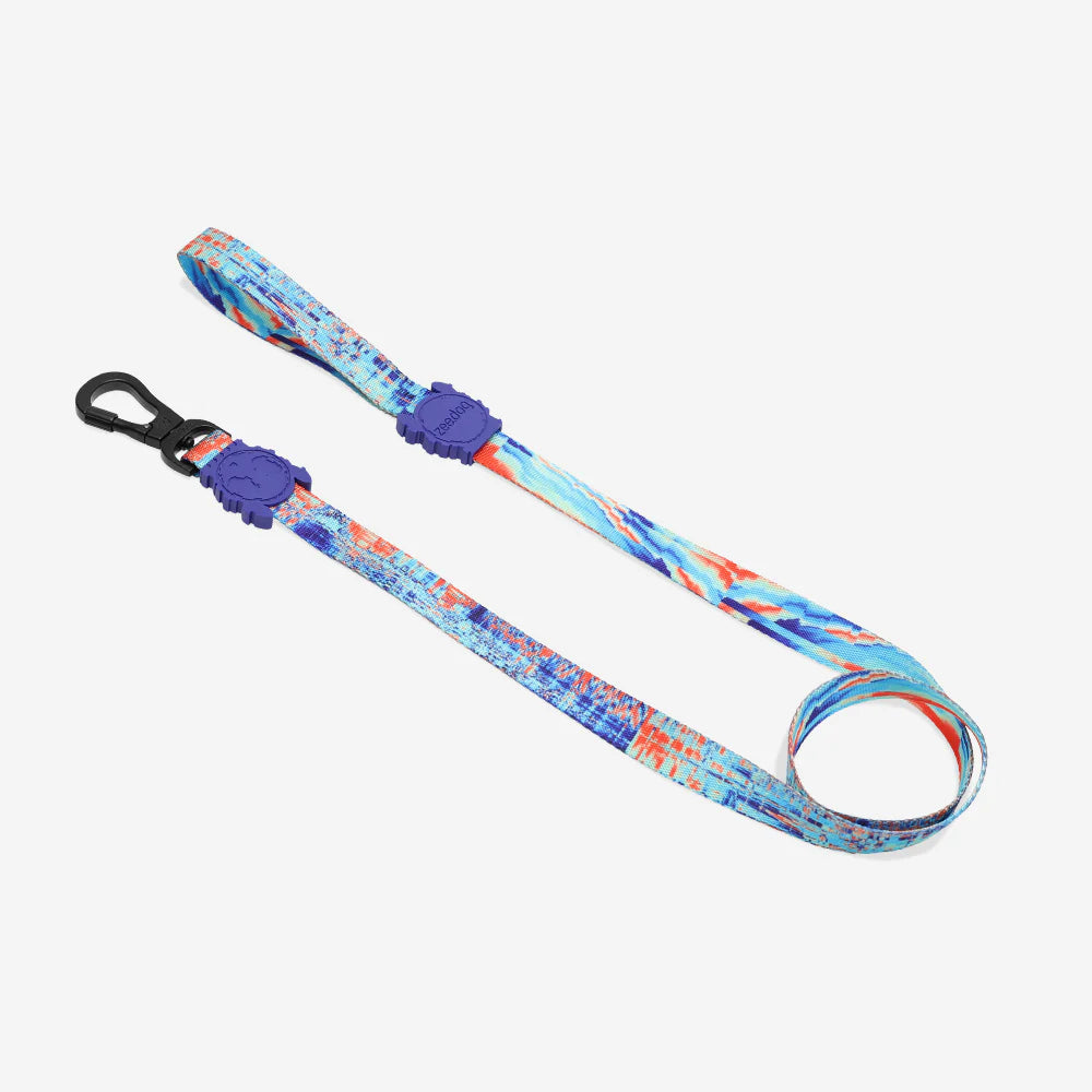 Collar para perros Error #404 de ZEEDOG, azul, poliéster, suave