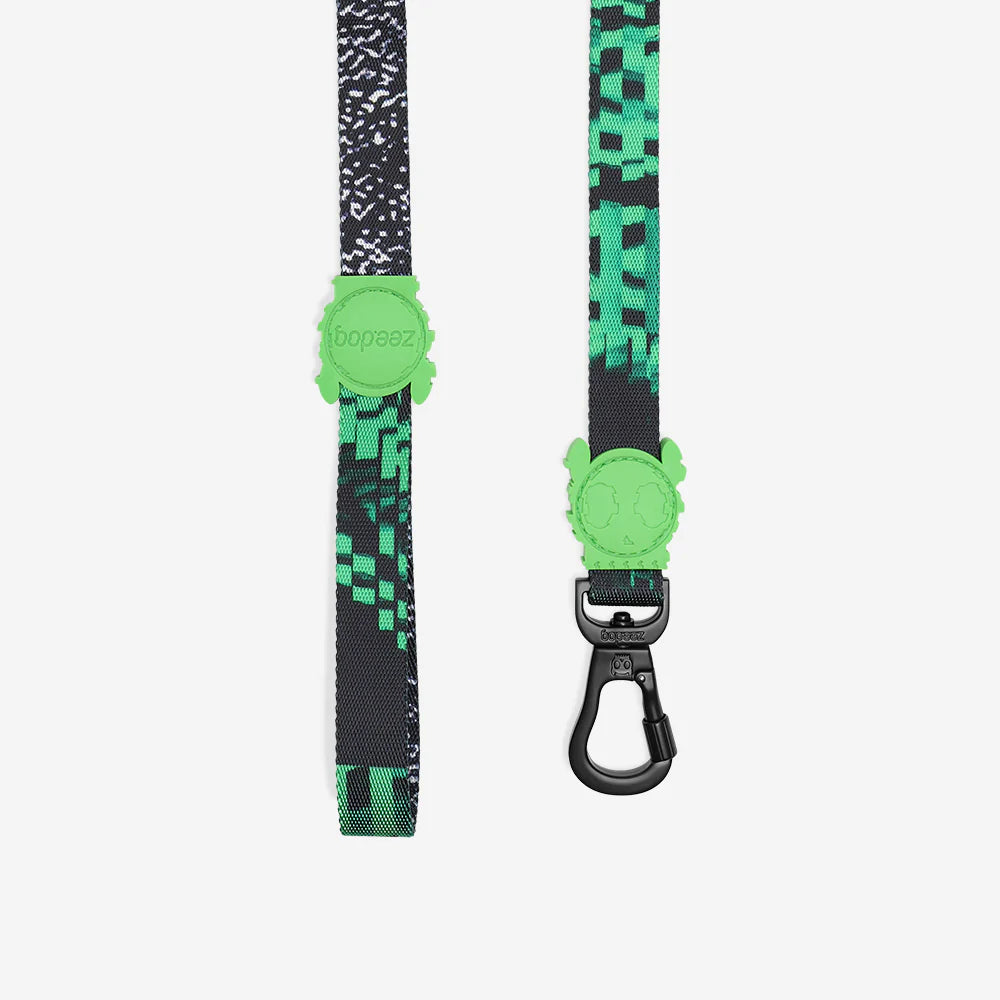 Collar para perros Error #410 de ZEEDOG, verde, negro, poliéster, suave