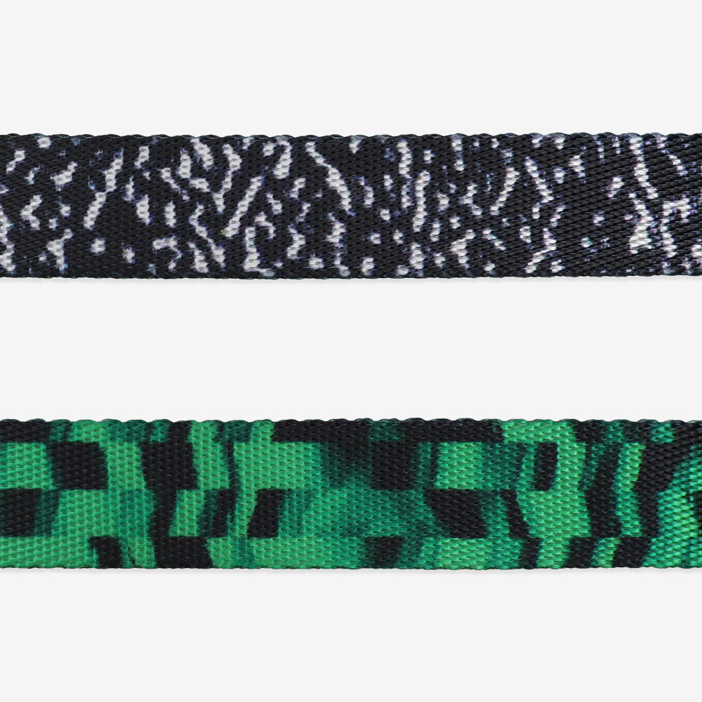 Collar para perros Error #410 de ZEEDOG, verde, negro, poliéster, suave