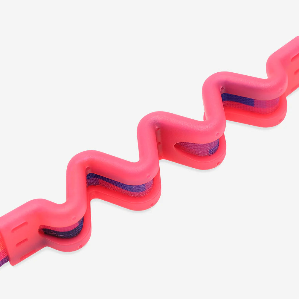 Correa para perros Antitirones Ruffleash Glitch Error #500 de ZEEDOG, amarillo, rosa, morado, acolchado