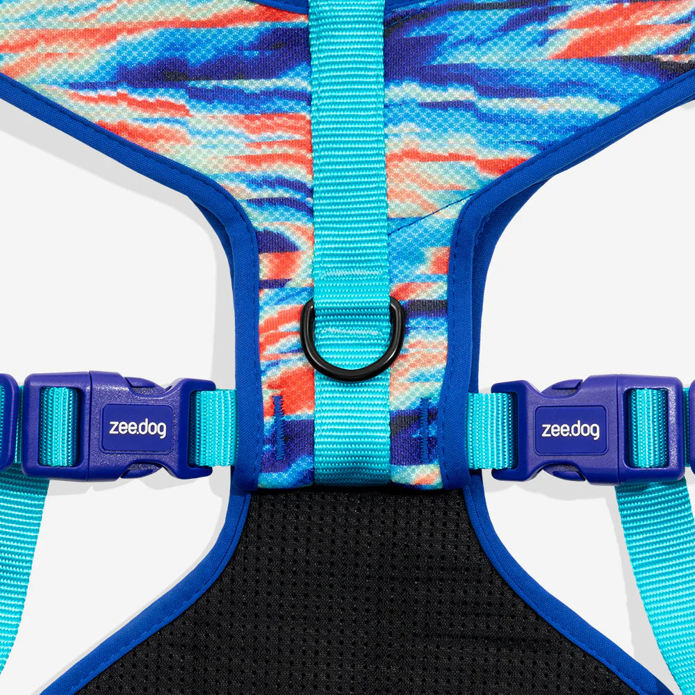 Pechera para perros Airmesh Harness Error #404 de ZEEDOG, naranja, turquesa, azul, ajustable, suave