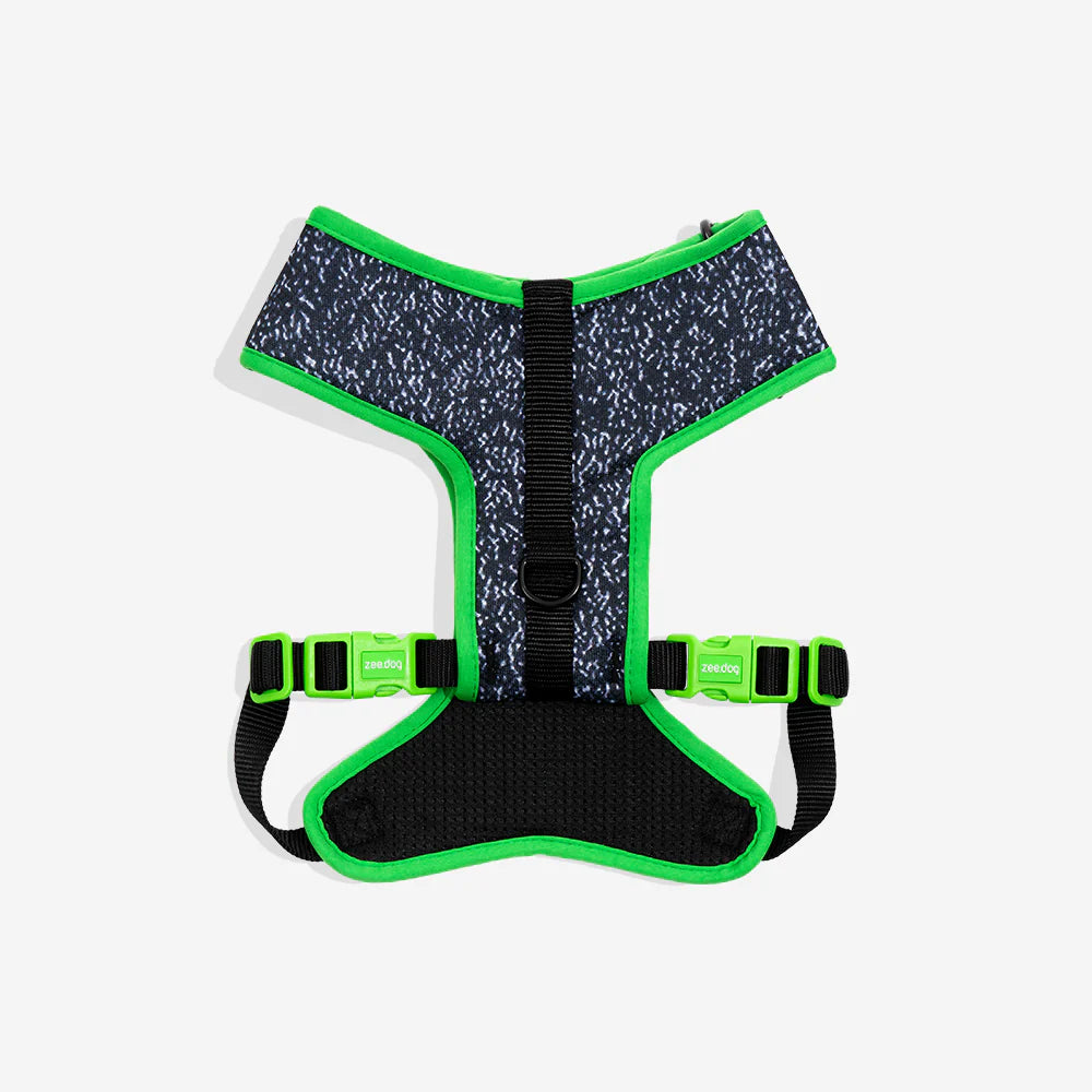 Pechera para perros Airmesh Harness Error #410 de ZEEDOG, verde, negro, ajustable, suave