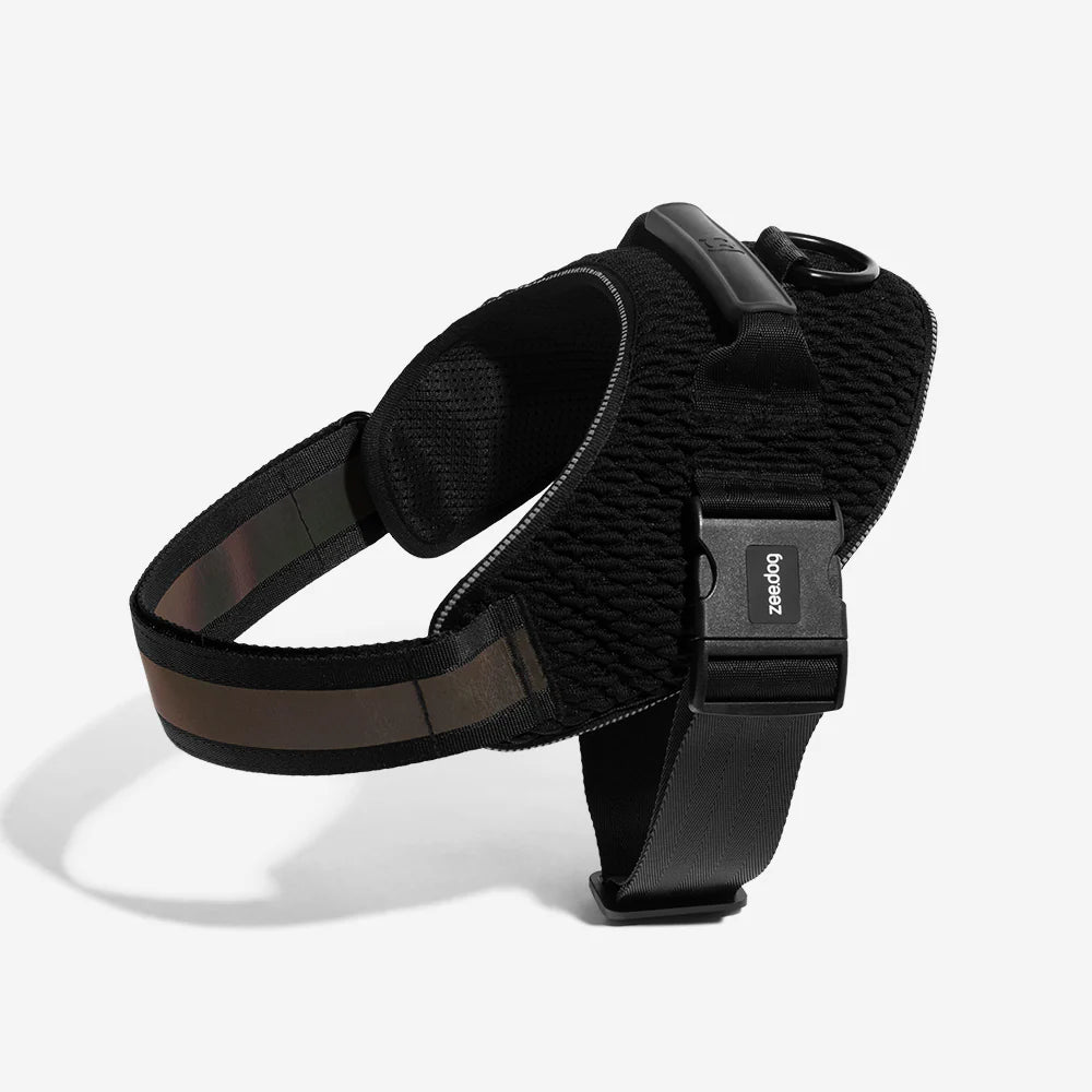Flyharness Gotham - Arnés para perros de ZEEDOG, arcoíris, negro, reflectante, acolchado, vista principal