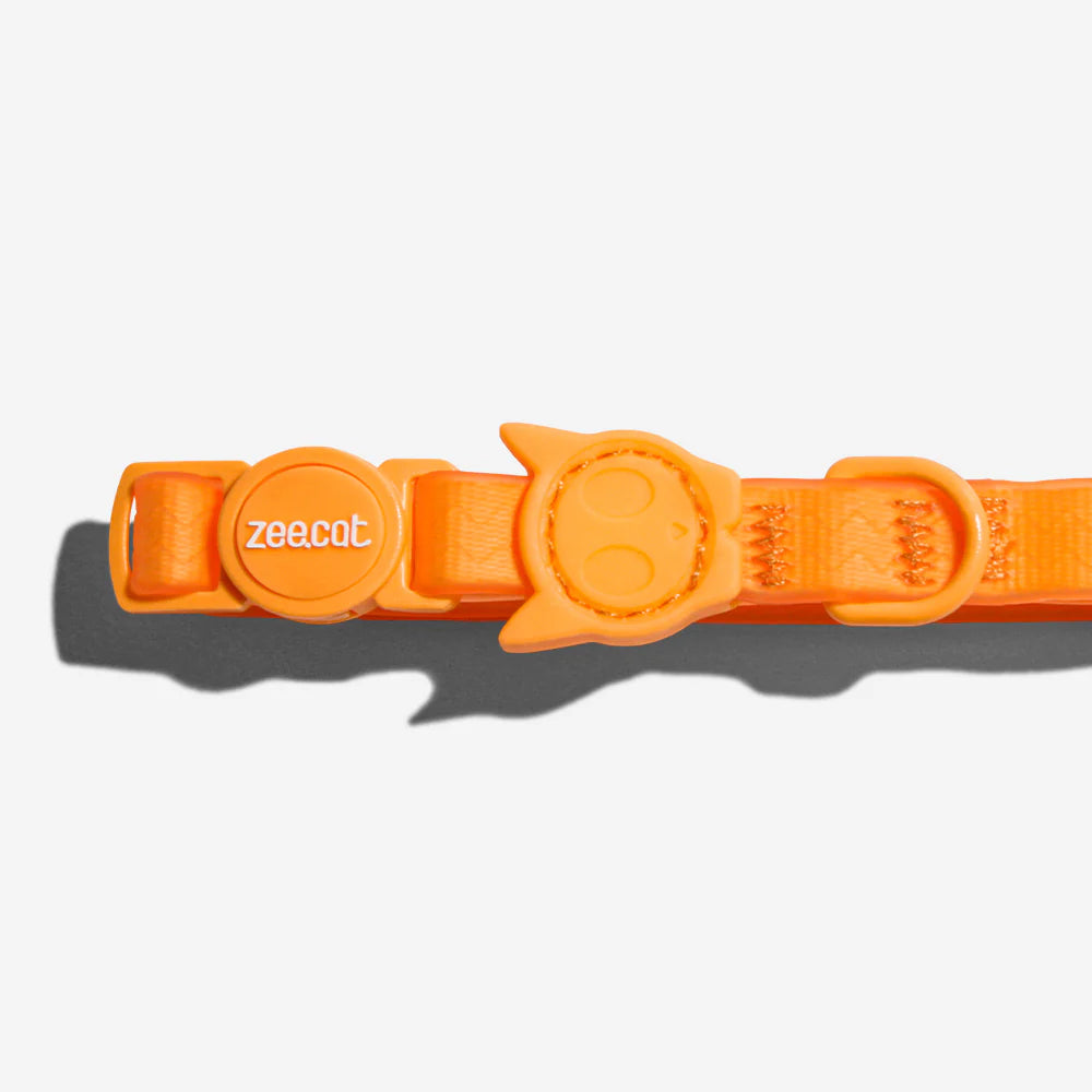 Collar NeoPro™ Tangerine para gatos ZEECAT de ZEEDOG, naranja, resistente al agua, impermeable