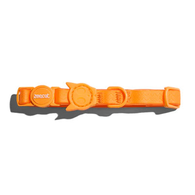 Collar NeoPro™ Tangerine para gatos ZEECAT de ZEEDOG, naranja, resistente al agua, impermeable