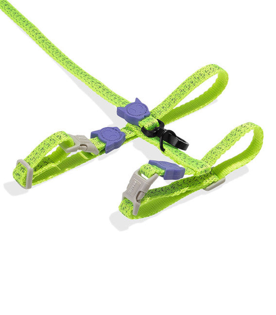 Set de Arnés y correa para gatos NOX LUMEN de ZEEDOG, completamente ajustable, suave