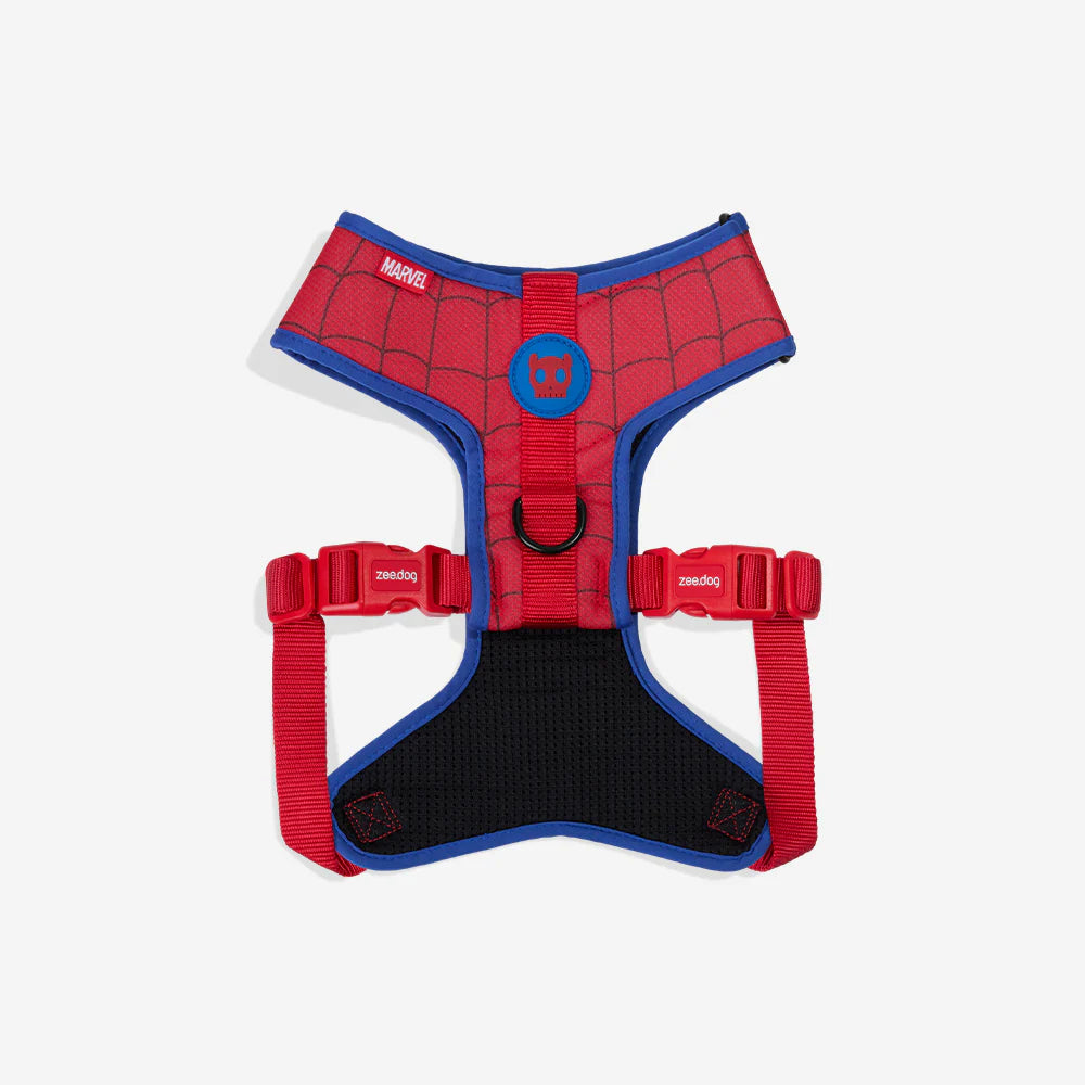Pechera Airmesh Harness SPIDERMAN para perros de ZEEDOG, azul, rojo, acolchado, transpirable, vista principal