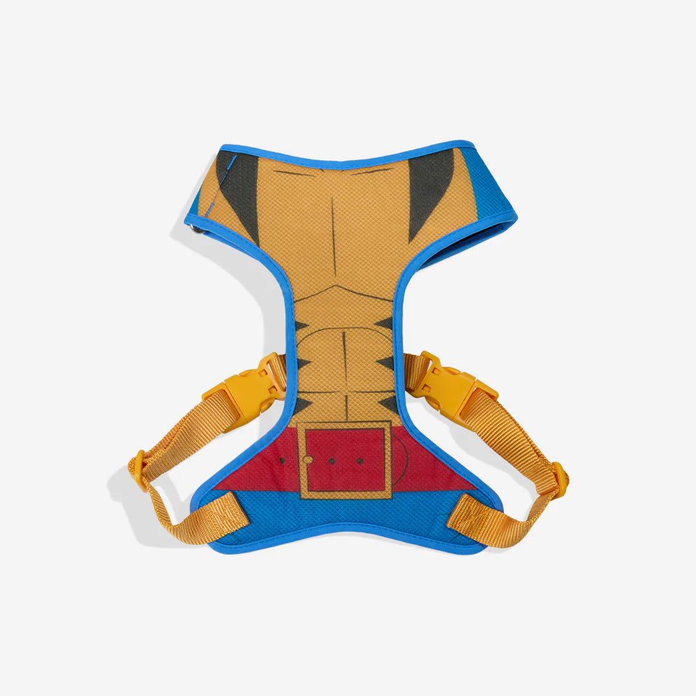 Pechera Airmesh Harness WOLVERINE para perros de ZEEDOG, amarillo, azul, acolchado, transpirable