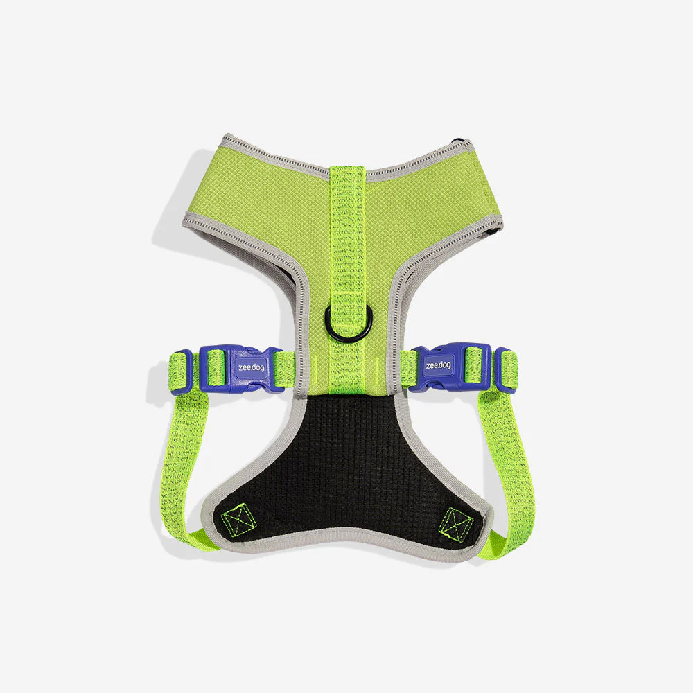 Pechera Airmesh Harness NOX LUMEN para perros de ZEEDOG, verde, morado, acolchado, transpirable, vista principal