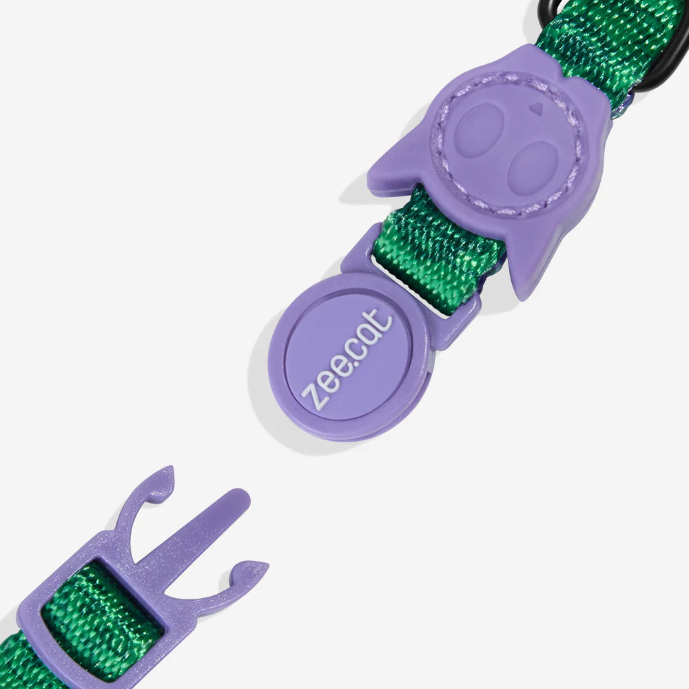 Collar Hulk para gatos ZEECAT de ZEEDOG, ajustable, poliéster, vista principal