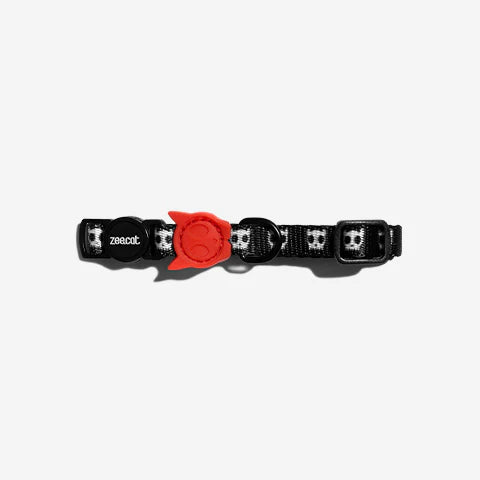 Collar Skull para gatos ZEECAT de ZEEDOG, ajustable, poliéster