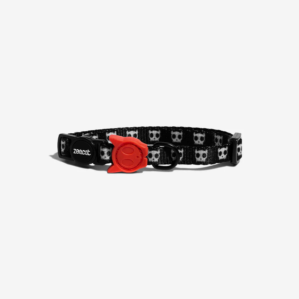 Collar Skull para gatos ZEECAT de ZEEDOG, ajustable, poliéster, vista principal