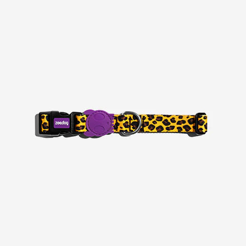 Collar Honey para perros de ZEEDOG, amarillo, negro, dorado, cierre de seguridad, completamente ajustable