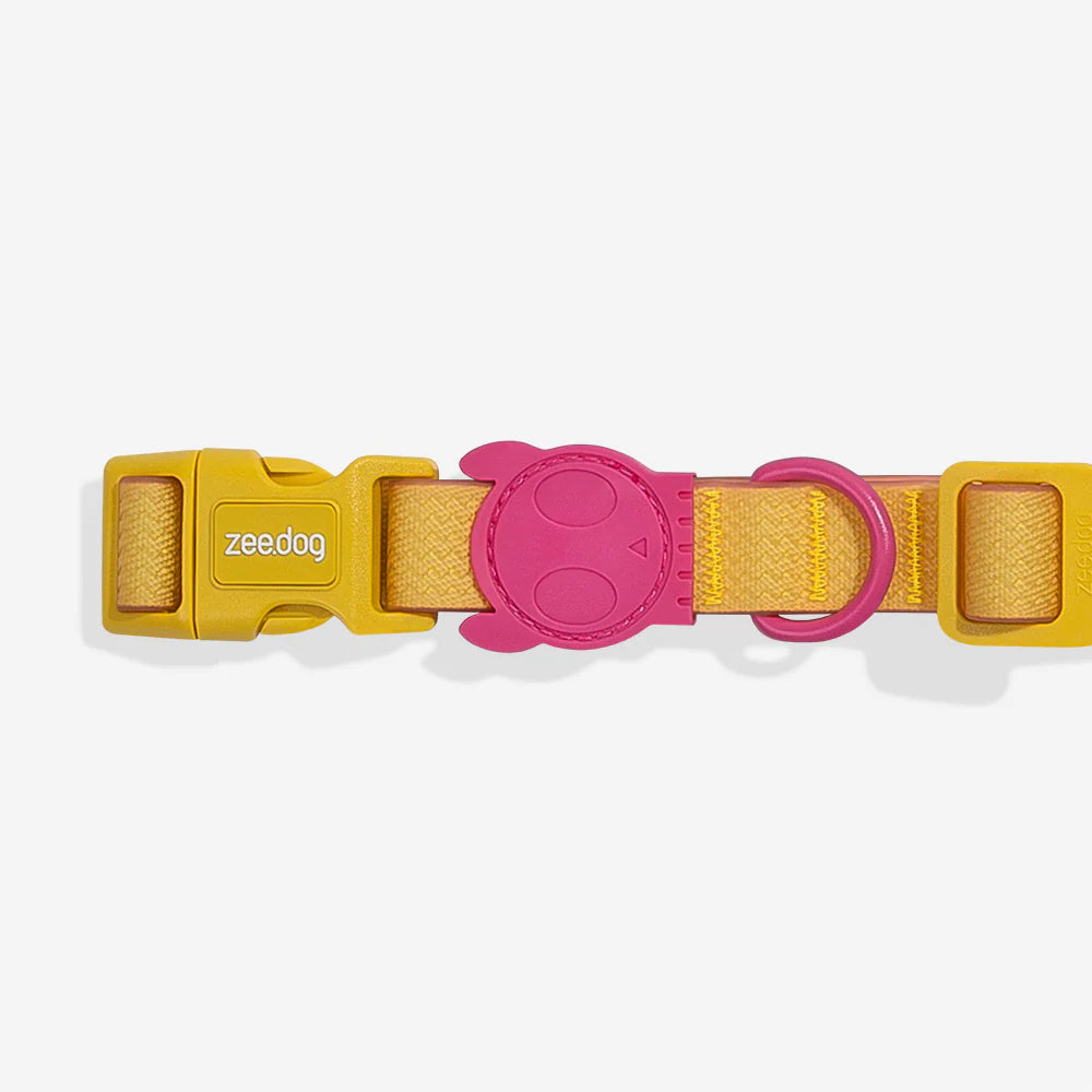 Collar Neopro® Lyra para perros de ZEEDOG, amarillo, rosa, resistente al agua, completamente ajustable, vista principal