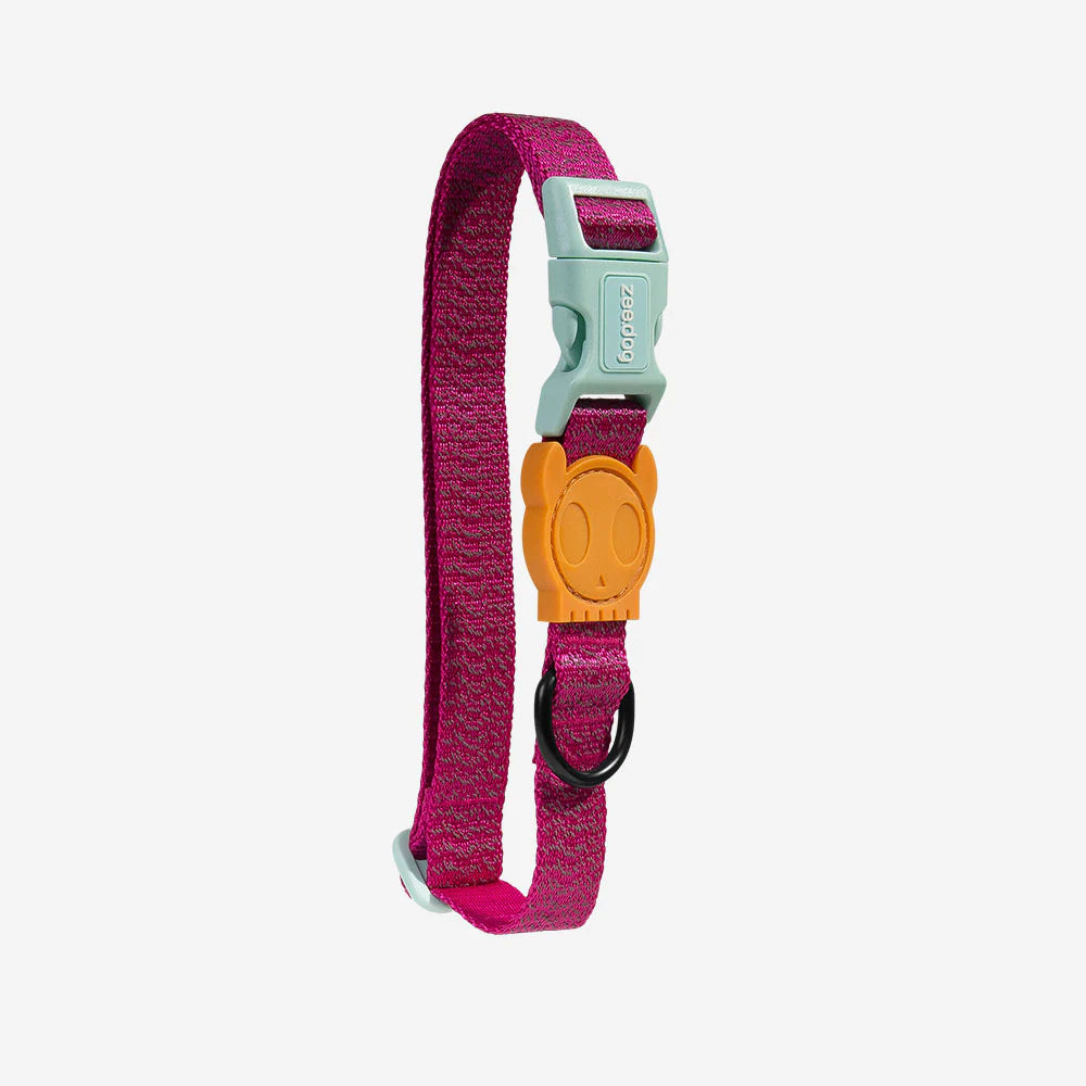 Collar NOX SIDUS reflectivo para perros de ZEEDOG, naranja, azul, rosa, cierre de seguridad, vista principal