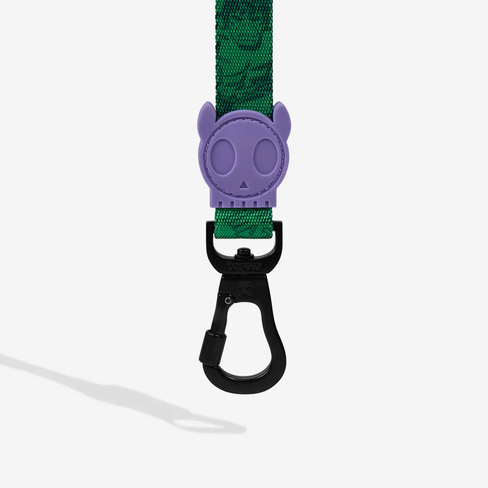 Correa HULK para perros de ZEEDOG, verde, morado, cierre de seguridad, poliéster, vista principal