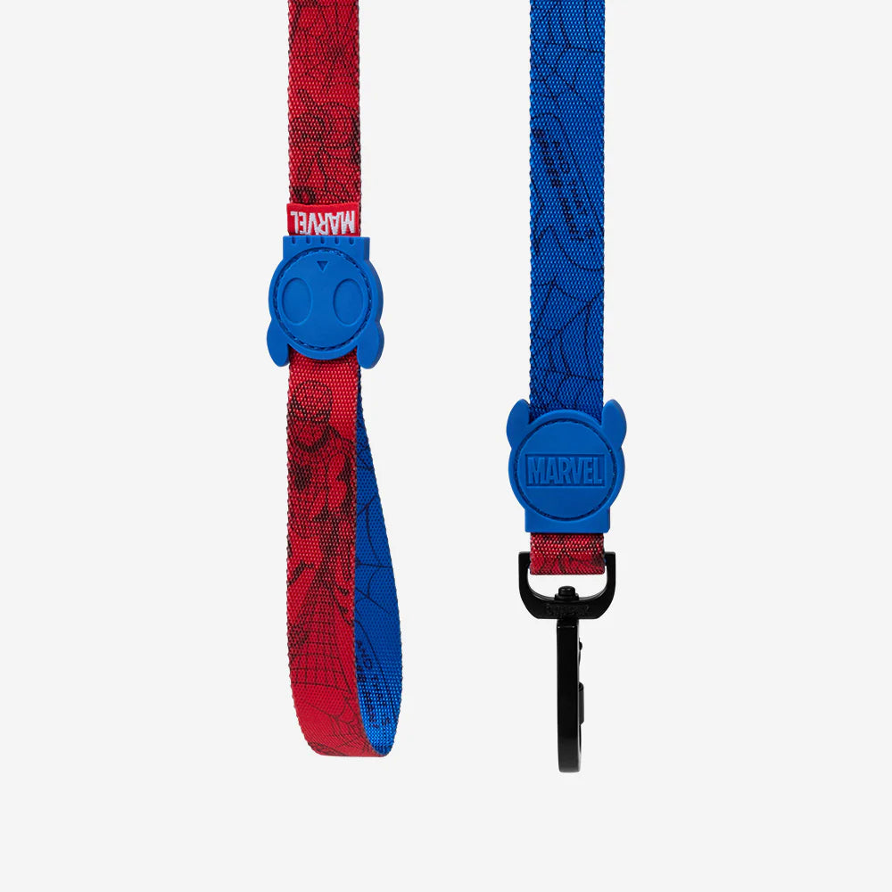 Correa SPIDERMAN para perros de ZEEDOG, azul, negro, rojo, poliéster, suave, vista principal