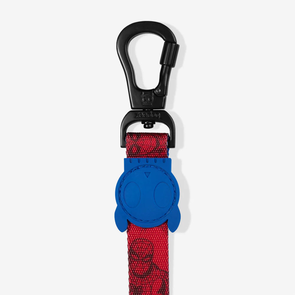 Correa SPIDERMAN para perros de ZEEDOG, azul, negro, rojo, poliéster, suave, vista principal