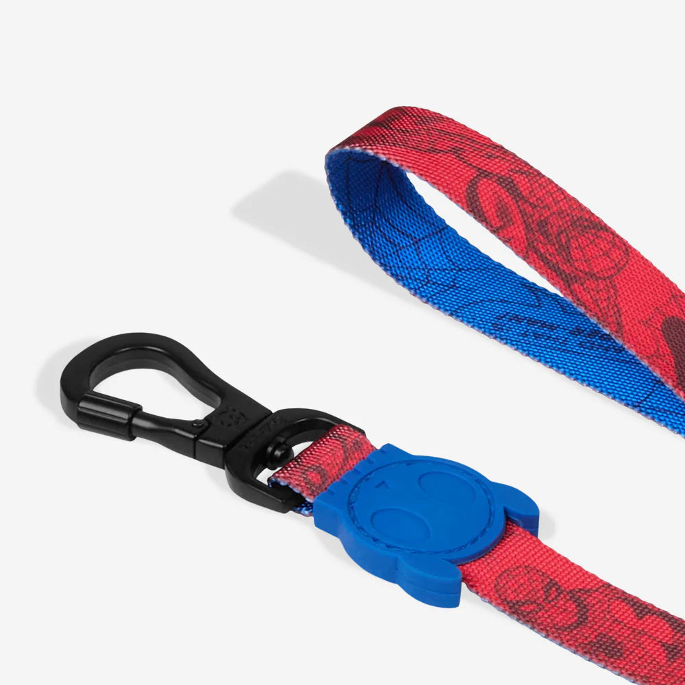 Correa SPIDERMAN para perros de ZEEDOG, azul, negro, rojo, poliéster, suave, vista principal