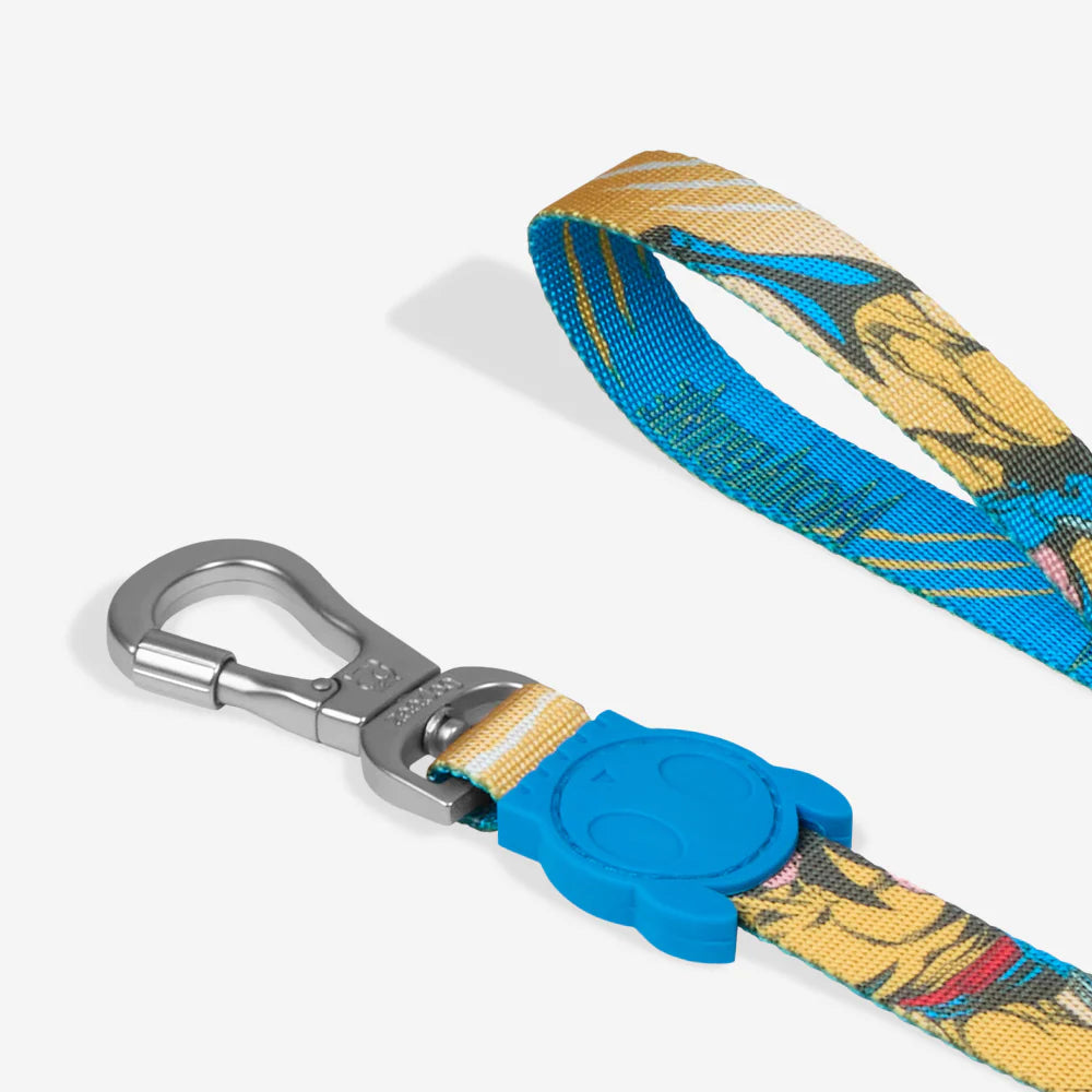 Correa WOLVERINE para perros de ZEEDOG, amarillo, azul, cierre de seguridad, poliéster, vista principal